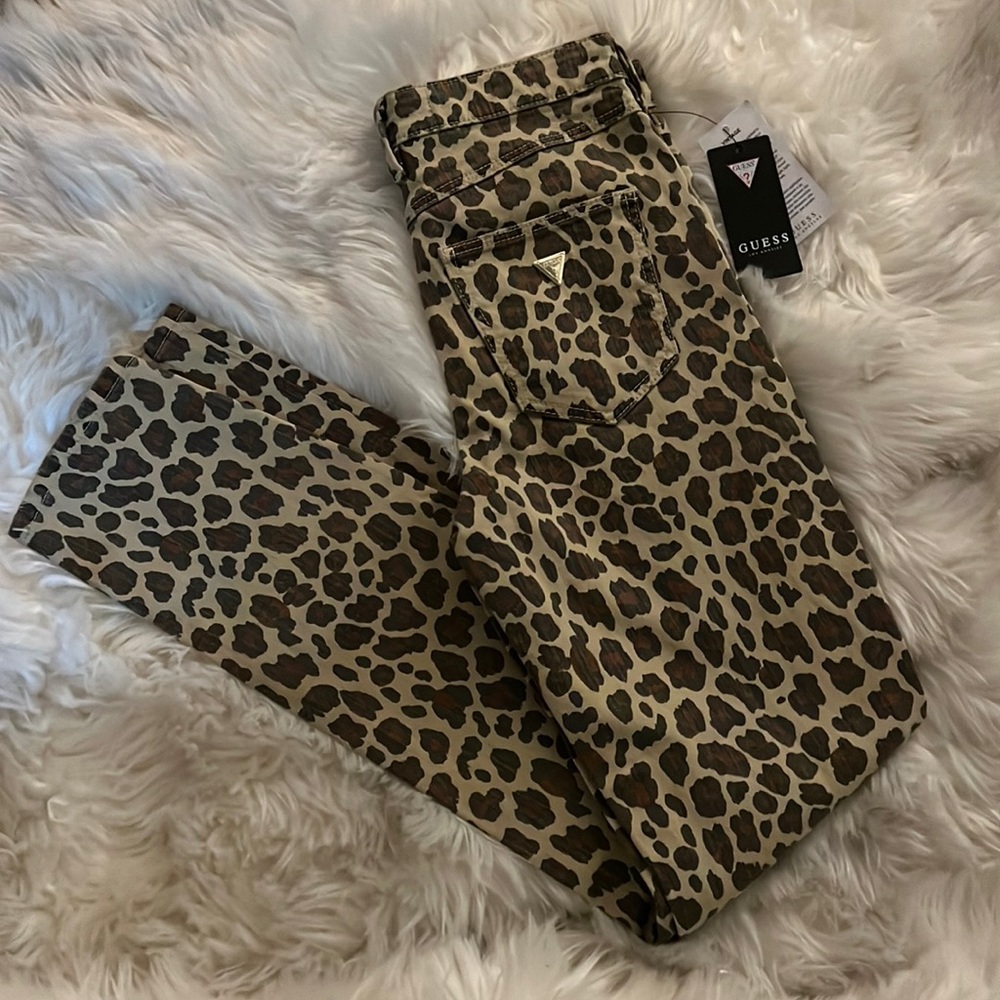 Guess Jeans Los Angeles Leopard Skinny Jeans